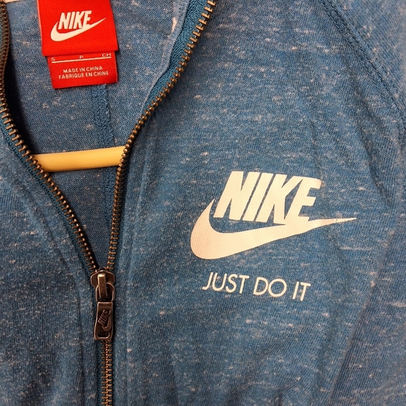 Nike Blue Full Zip Up Sweater - Picture 3 of 9
